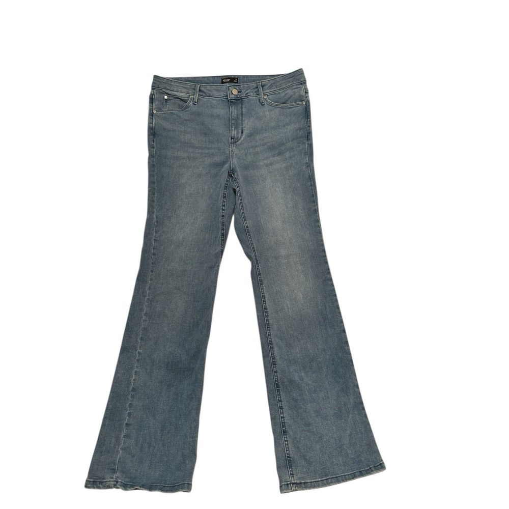 Simply Vera Wang Bootcut Denim Jeans Womens 14 35x32.5 (Long) Distressed Blue - Picture 2 of 16